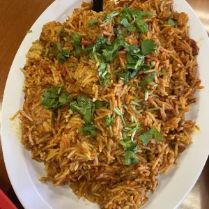 Vegetable Biryani- Charoal Chicken- Pakistani & Indian Cusiine