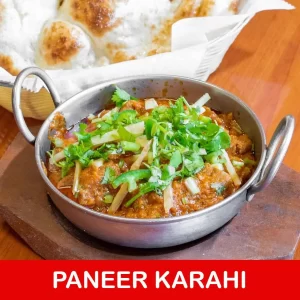 PANEER KARAHI VEG (FARMERS CHEESE) For 1