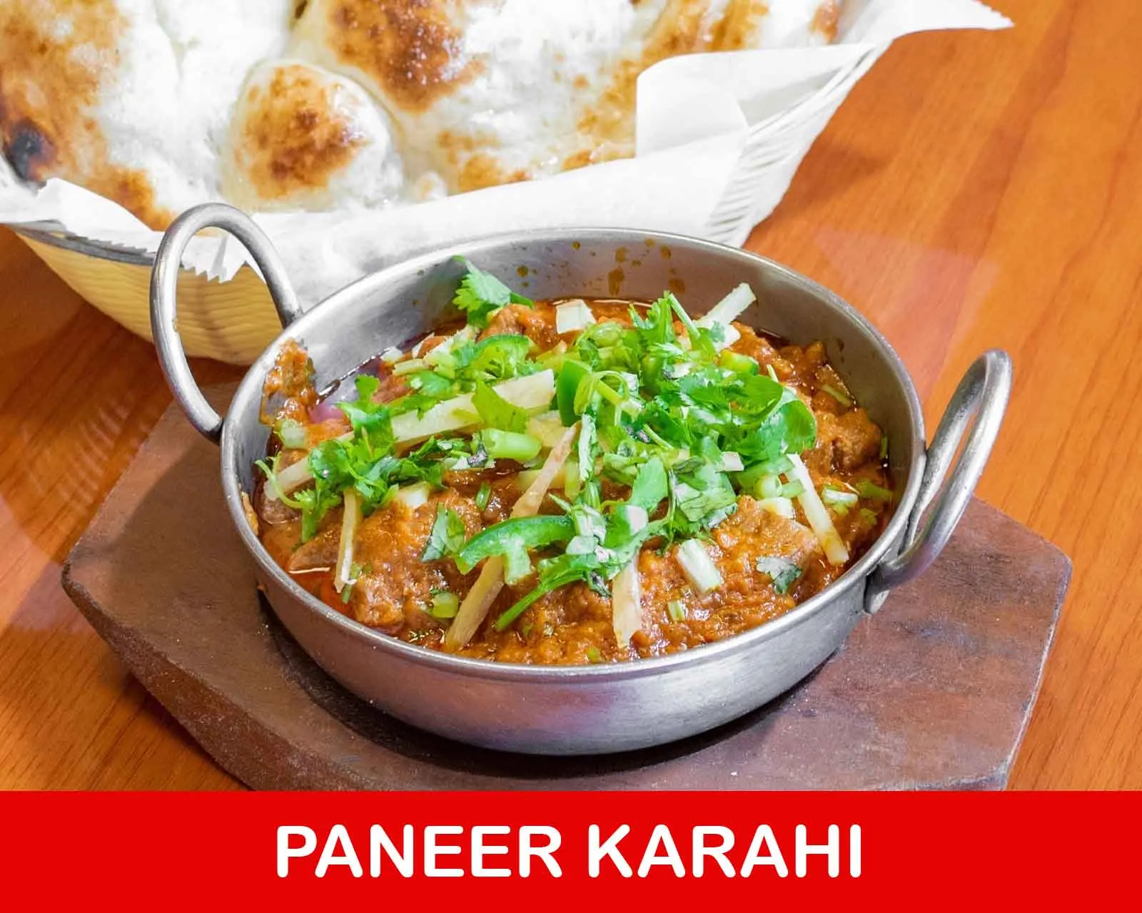PANEER KARAHI VEG (FARMERS CHEESE) For 1