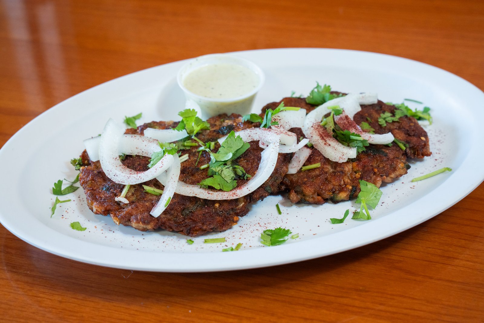 Chapli Kabab - a la carte- Charcoal Chicken- Pakistani & Indian Cuisine